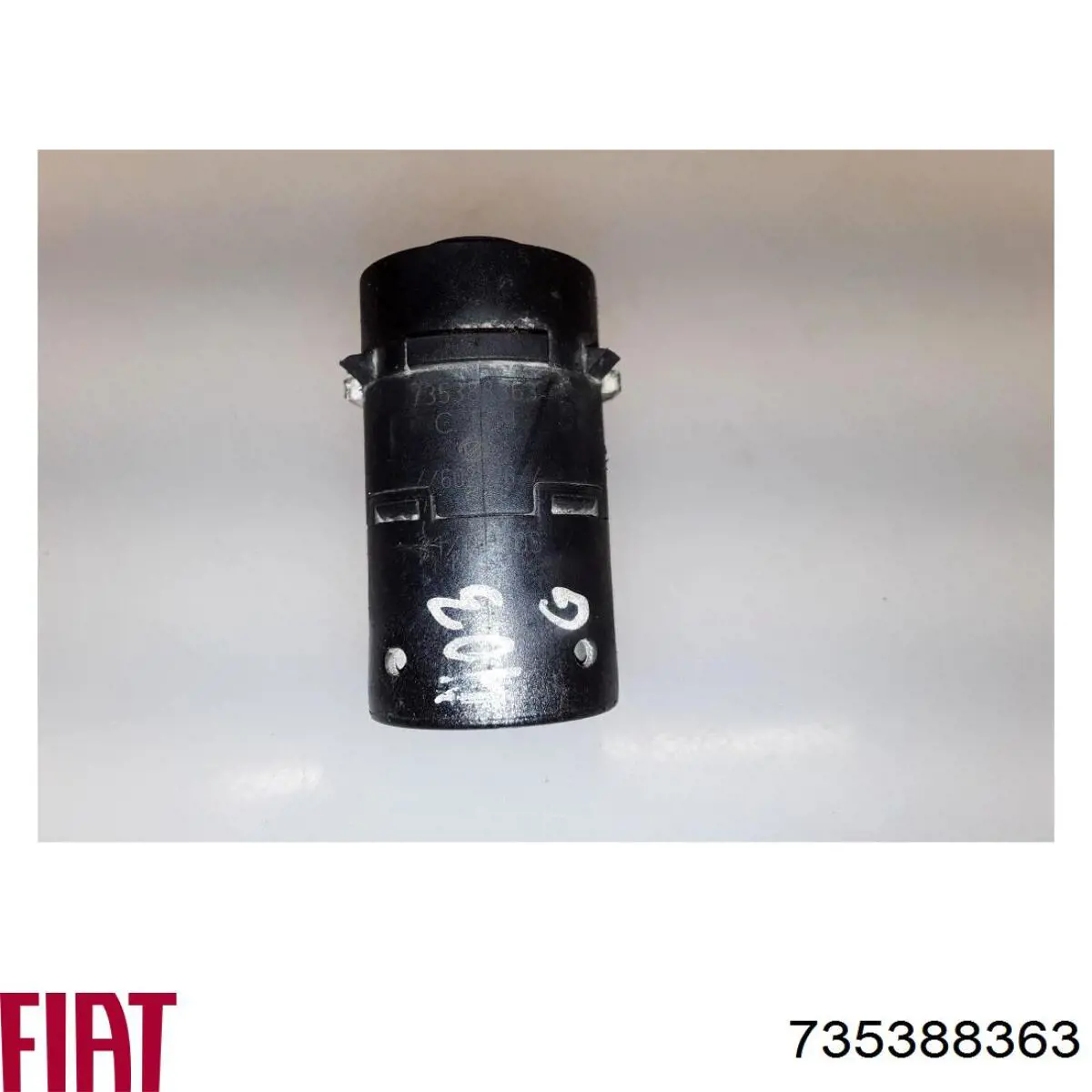 Compre 735388363 Fiat/Alfa/Lancia Sensor de sinalização de estacionamento (sensor de estacionamento) dianteiro/traseiro central