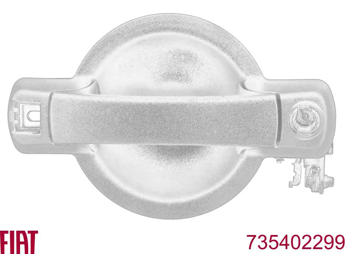 Maçaneta esquerda externa da porta traseira (batente) Fiat/Alfa/Lancia 735402299 preço, a partir de 46,84 USD