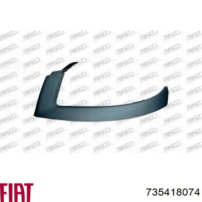 Compre 735418074 Fiat/Alfa/Lancia Ripa (placa sobreposta) da luz esquerda