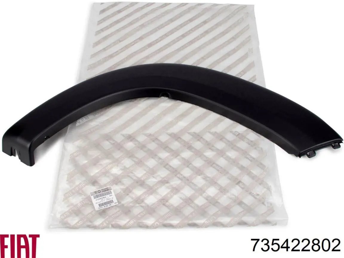 Compre 1307241070 Fiat/Alfa/Lancia Expansor esquerdo (placa sobreposta) de arco do pára-lama traseiro