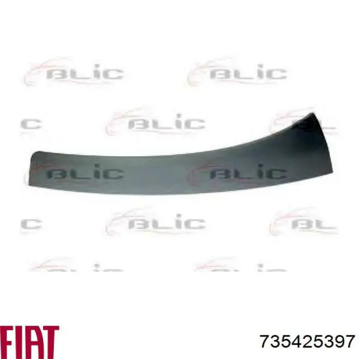 735425397 Fiat/Alfa/Lancia Ripa (placa sobreposta) da luz esquerda