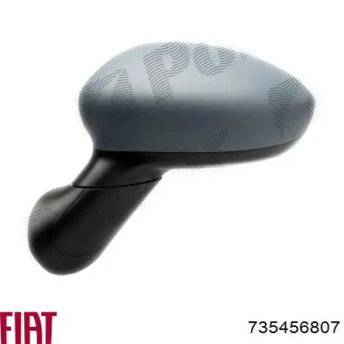 735456807 Fiat/Alfa/Lancia Placa sobreposta (tampa) do espelho de retrovisão esquerdo