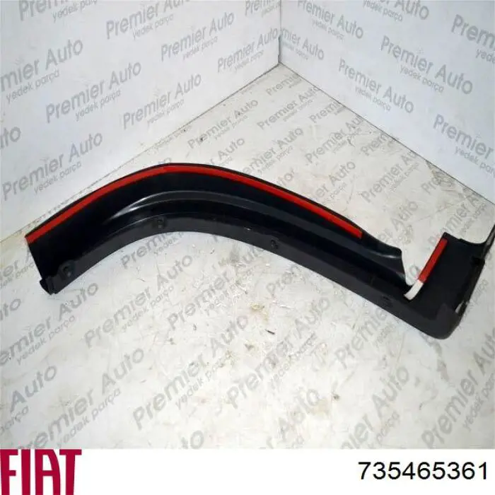 Expansor (placa sobreposta) de arco do pára-lama dianteiro direito 735465361 Fiat/Alfa/Lancia