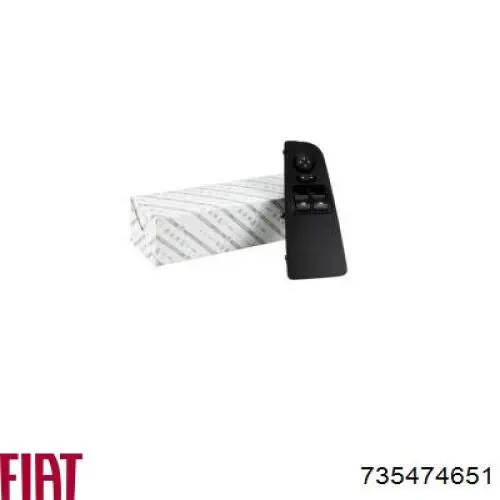 735474651 Fiat/Alfa/Lancia Unidade de botões dianteira esquerda de controlo de elevador de vidro