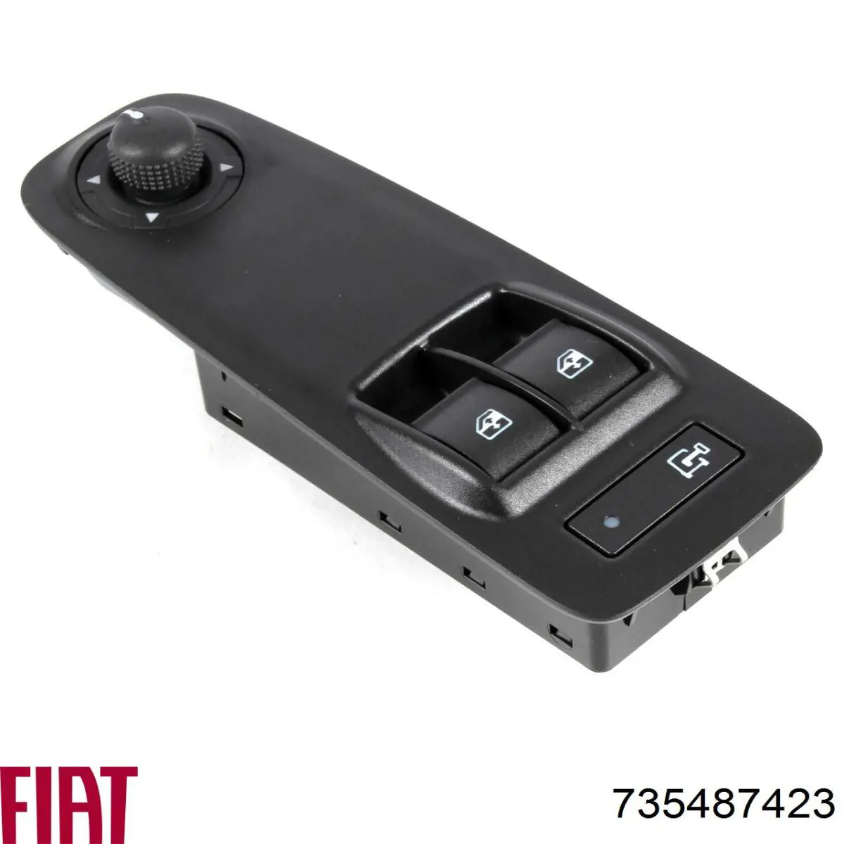 735487423 Fiat/Alfa/Lancia Unidade de botões dianteira esquerda de controlo de elevador de vidro