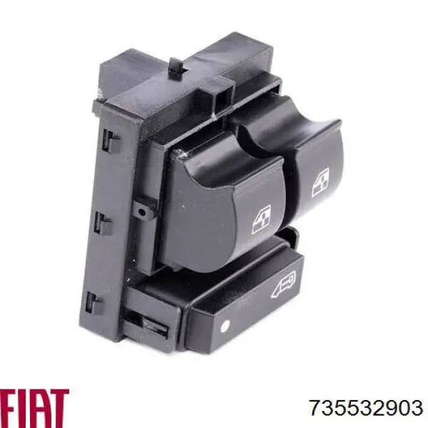 Unidade de botões dianteira esquerda de controlo de elevador de vidro Fiat/Alfa/Lancia 735532903 preço, a partir de 30,53 USD