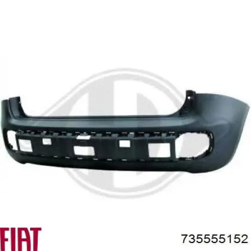 Compre 735555152 Fiat/Alfa/Lancia Pára-choque traseiro