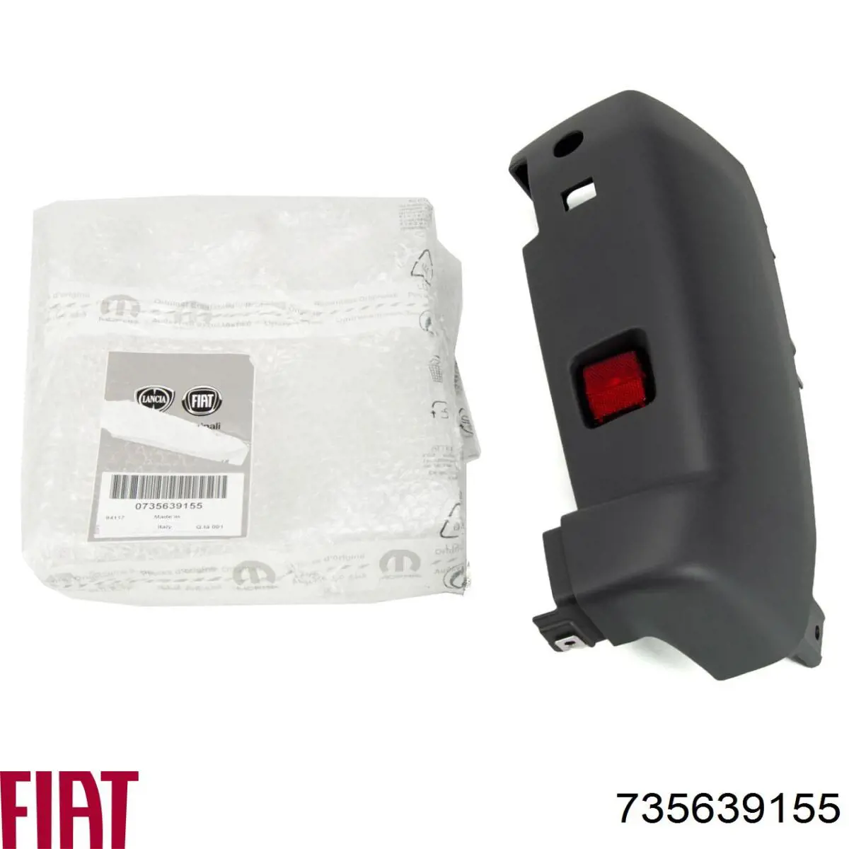 Pára-choque traseiro, parte direita 735639155 Fiat/Alfa/Lancia