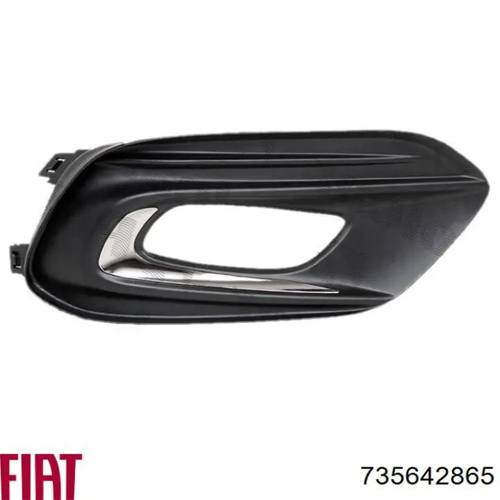 Tampão (grelha) das luzes de nevoeiro do pára-choque dianteiro esquerdo Fiat/Alfa/Lancia 735649287 preço, a partir de 40,88 USD