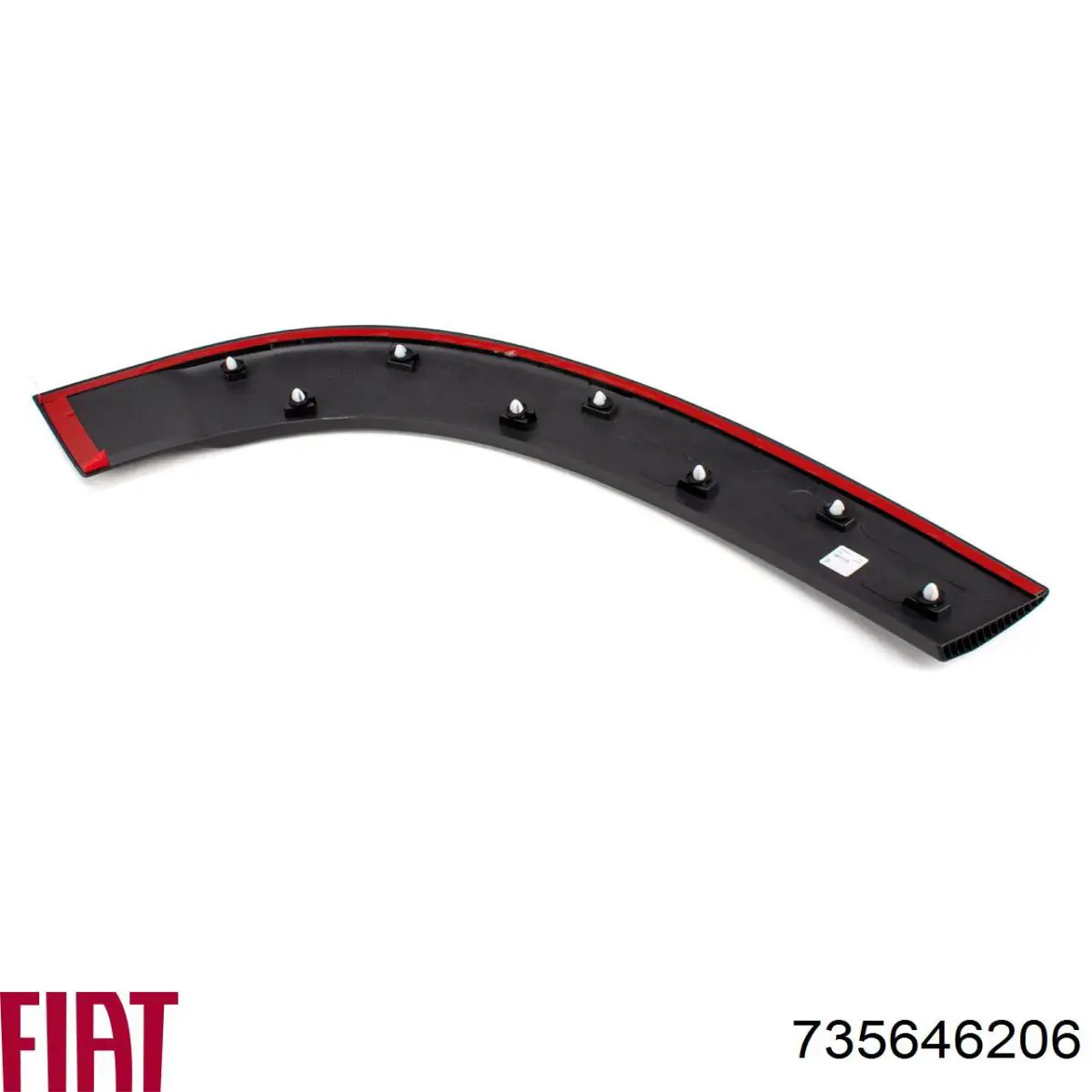 Placa sobreposta da porta dianteira direita 735646206 Fiat/Alfa/Lancia