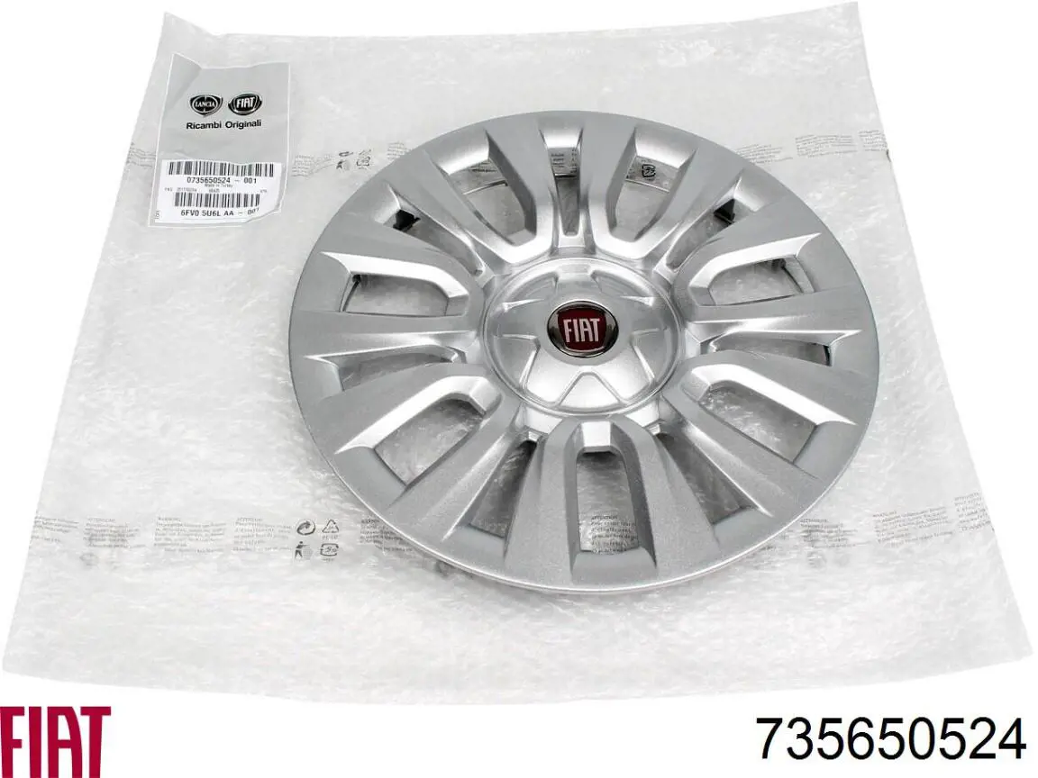 735650524 Fiat/Alfa/Lancia Coberta de disco de roda