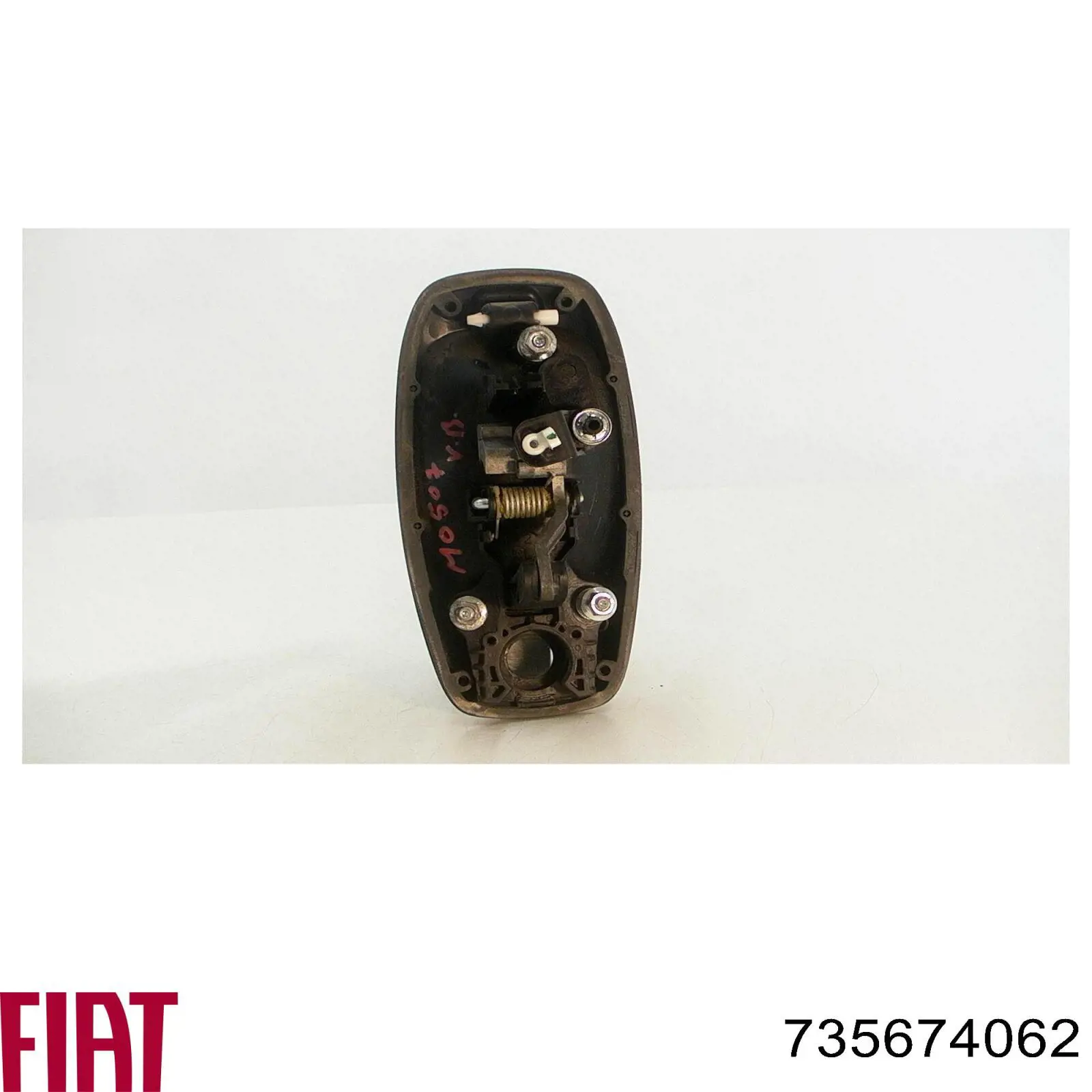 Maçaneta esquerda externa da porta traseira (batente) Fiat/Alfa/Lancia 735674062 preço, a partir de 41,48 USD
