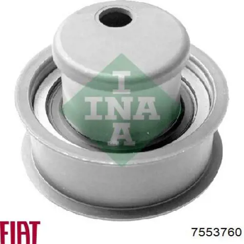 Rolo de reguladora de tensão da correia do mecanismo de distribuição de gás 7553760 Fiat/Alfa/Lancia