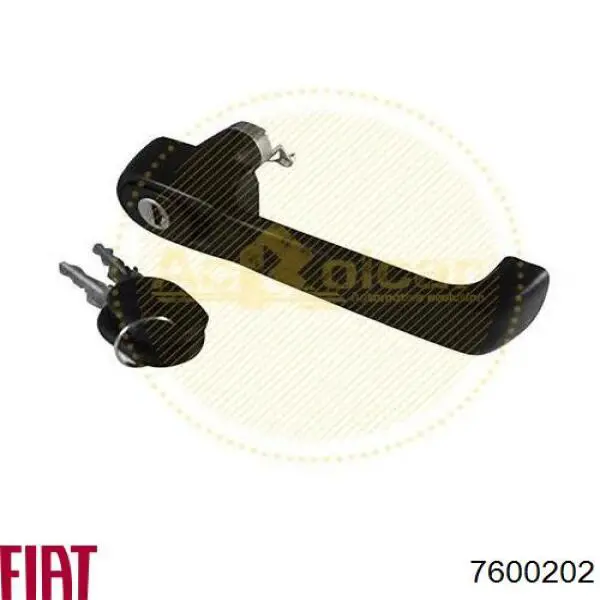 7600202 Fiat/Alfa/Lancia Maçaneta dianteira esquerda externa da porta