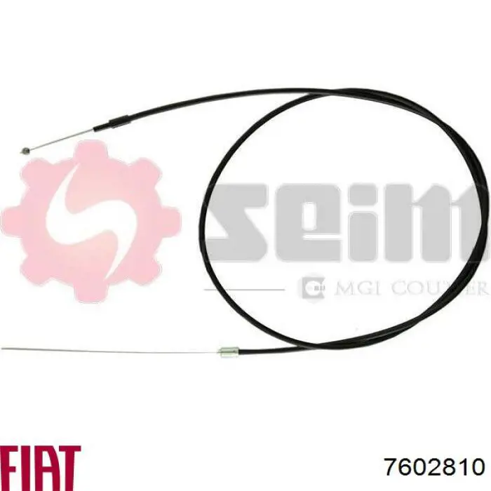  Cabo de abertura da capota Fiat Uno hatchback (146A) (1983 - 1996) 
