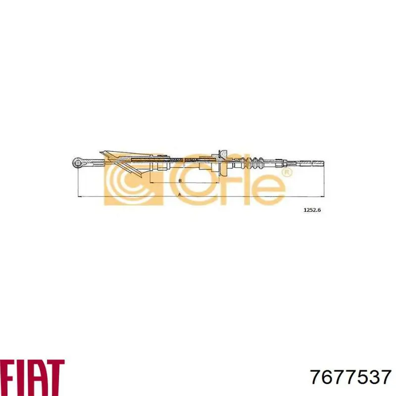 Cabo de embraiagem Fiat/Alfa/Lancia 7677537 preço, a partir de 15,09 USD