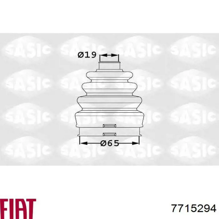 Bota de proteção interna de junta homocinética do semieixo dianteiro Fiat/Alfa/Lancia 7715294 preço, a partir de 6,80 USD