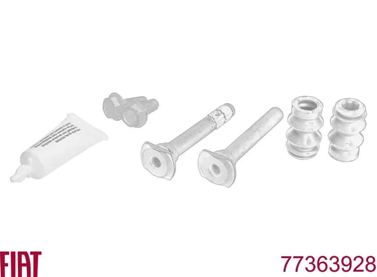 Compre 77363928 Fiat/Alfa/Lancia Kit de reparação de suporte do freio dianteiro