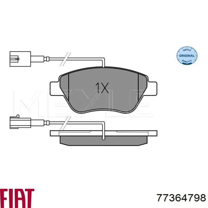 Sapatas do freio dianteiras de disco Fiat/Alfa/Lancia 77364798 preço, a partir de 39,86 USD