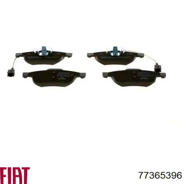 Sapatas do freio dianteiras de disco Fiat/Alfa/Lancia 77365396 preço, a partir de 42,90 USD