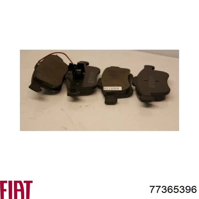 Sapatas do freio dianteiras de disco 77365396 Fiat/Alfa/Lancia