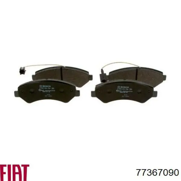 Sapatas do freio dianteiras de disco 77367090 Fiat/Alfa/Lancia