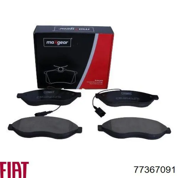 Compre 77367091 Fiat/Alfa/Lancia Sapatas do freio dianteiras de disco