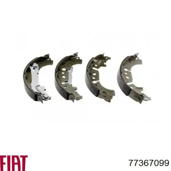 77367099 Fiat/Alfa/Lancia Sapatas do freio traseiras de tambor