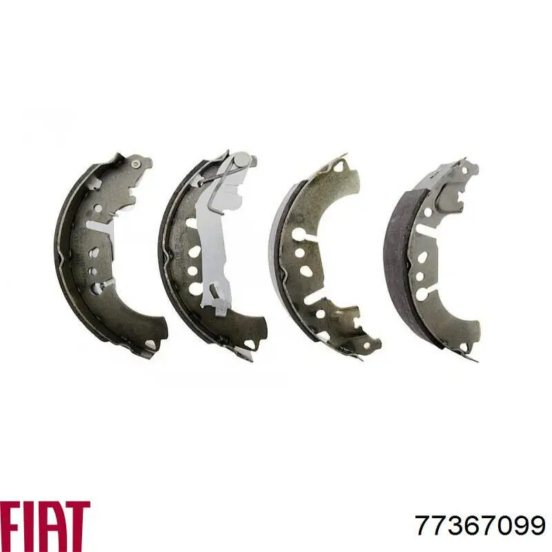 77367099 Fiat/Alfa/Lancia Sapatas do freio traseiras de tambor