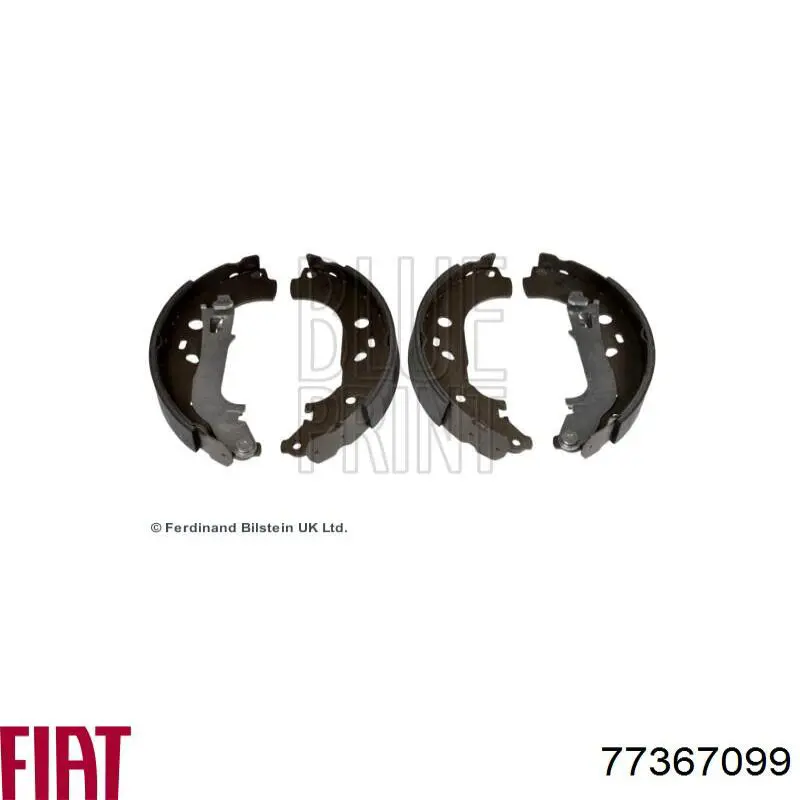 Sapatas do freio traseiras de tambor Fiat/Alfa/Lancia 77367099 preço, a partir de 43,98 USD