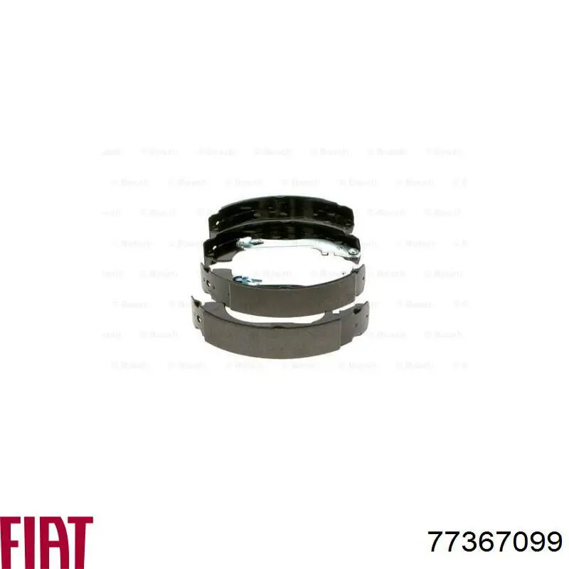Compre 77367099 Fiat/Alfa/Lancia Sapatas do freio traseiras de tambor