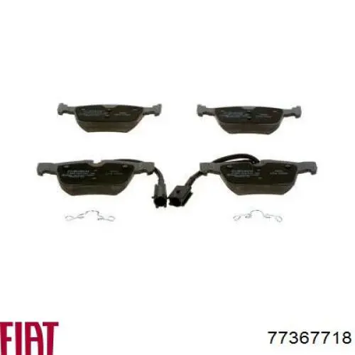 Sapatas do freio traseiras de disco 77367718 Fiat/Alfa/Lancia