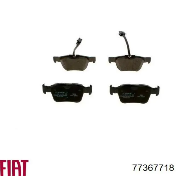 Sapatas do freio traseiras de disco Fiat/Alfa/Lancia 77367718