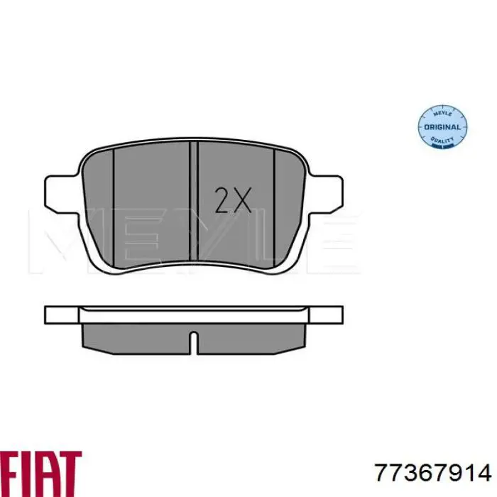 77367914 Fiat/Alfa/Lancia Sapatas do freio dianteiras de disco