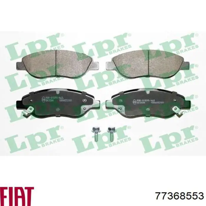 Sapatas do freio dianteiras de disco Fiat/Alfa/Lancia 77368553 preço, a partir de 36,82 USD