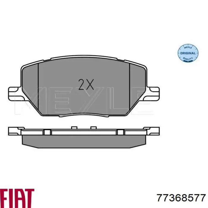 Compre 77368577 Fiat/Alfa/Lancia Sapatas do freio dianteiras de disco