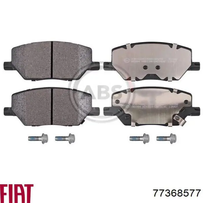 Sapatas do freio dianteiras de disco Fiat/Alfa/Lancia 77368577 preço, a partir de 46,01 USD