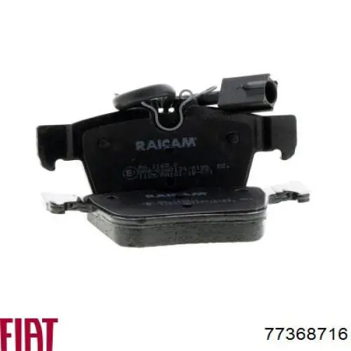 Sapatas do freio traseiras de disco Fiat/Alfa/Lancia 77368716