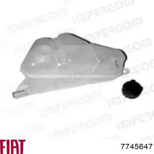 Compre 7745647 Fiat/Alfa/Lancia Tanque de expansão do sistema de esfriamento