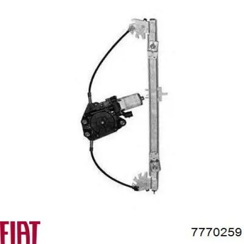 Compre 7770259 Fiat/Alfa/Lancia Mecanismo de acionamento de vidro da porta dianteira esquerda
