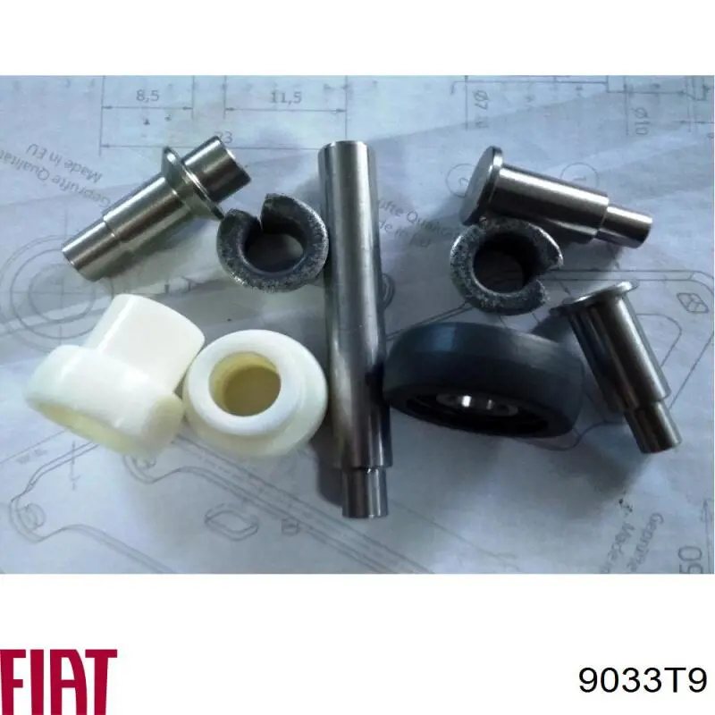 Compre 9033T9 Fiat/Alfa/Lancia Rolo direito central da porta lateral (deslizante)