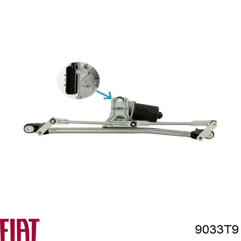 Rolo direito central da porta lateral (deslizante) 9033T9 Fiat/Alfa/Lancia