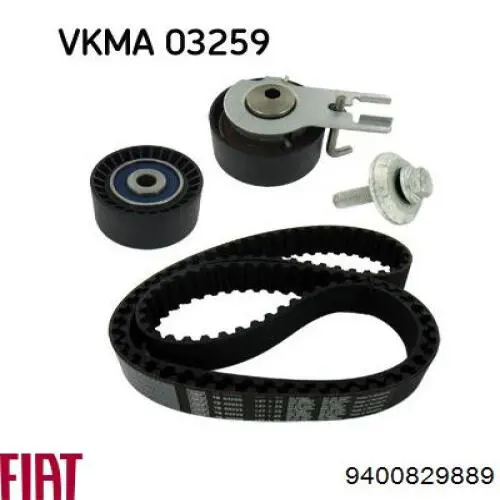 Compre 9400829889 Fiat/Alfa/Lancia Rolo de reguladora de tensão da correia do mecanismo de distribuição de gás