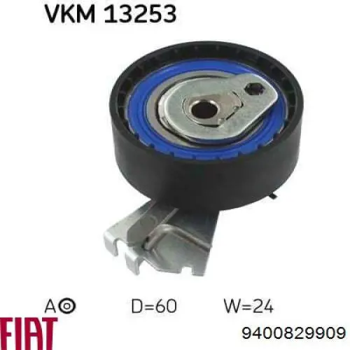 9400829909 Fiat/Alfa/Lancia Rolo de reguladora de tensão da correia do mecanismo de distribuição de gás