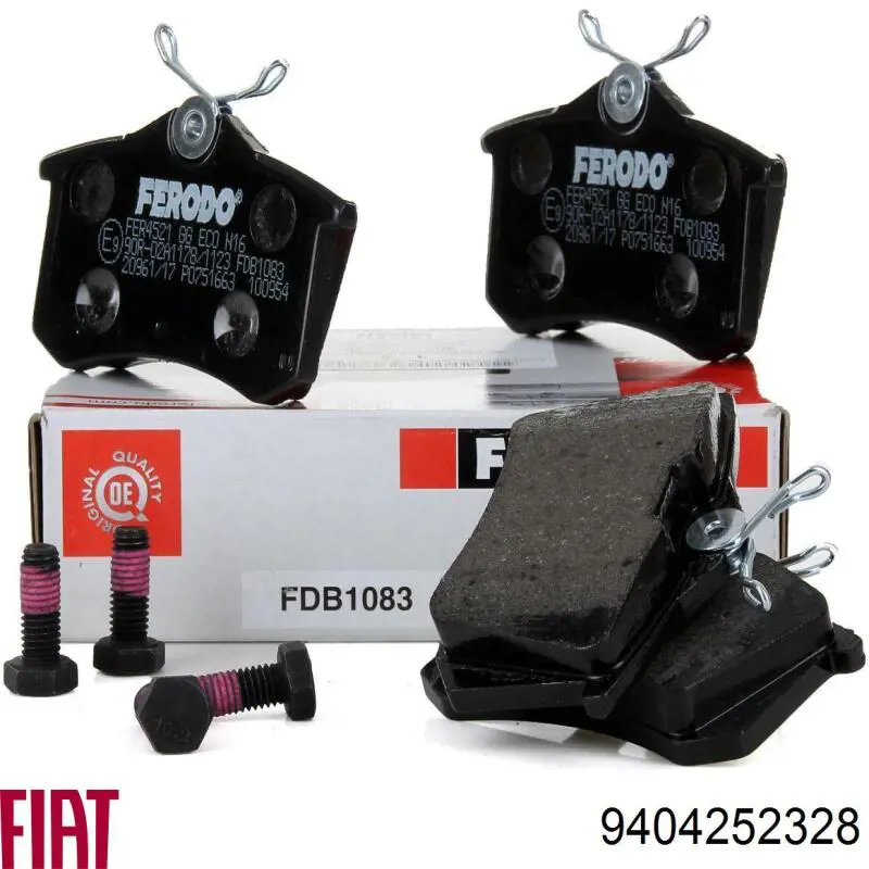 Sapatas do freio traseiras de disco Fiat/Alfa/Lancia 9404252328 preço, a partir de 22,47 USD