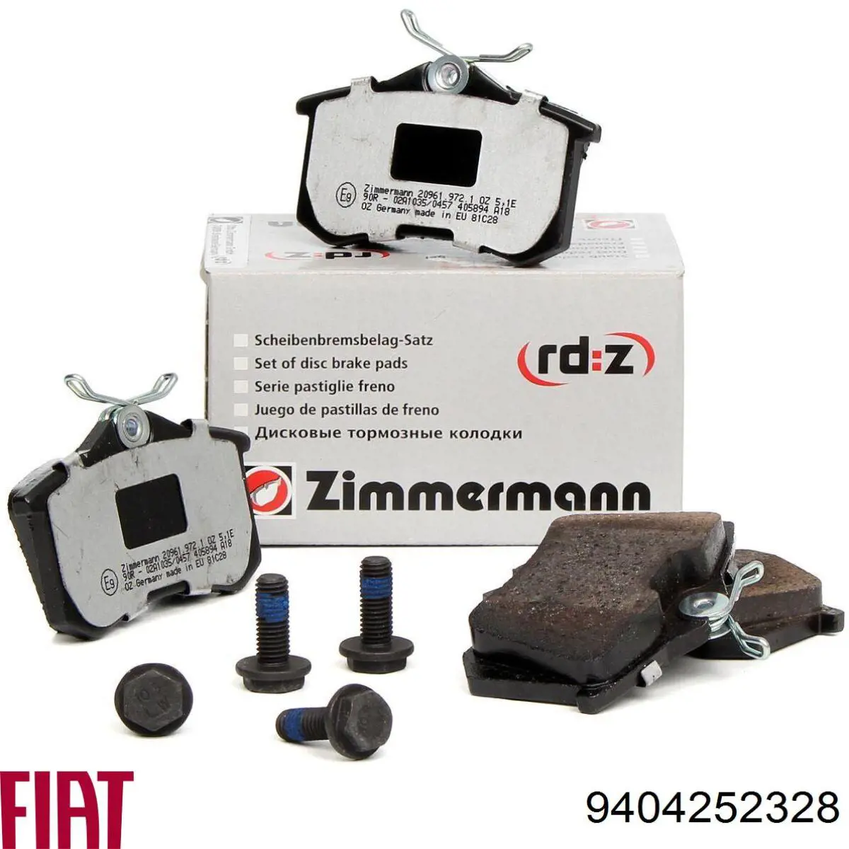Compre 9404252328 Fiat/Alfa/Lancia Sapatas do freio traseiras de disco