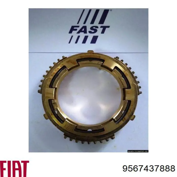 Compre 9567437888 Fiat/Alfa/Lancia Sincronizador de 3ª/4ª velocidade
