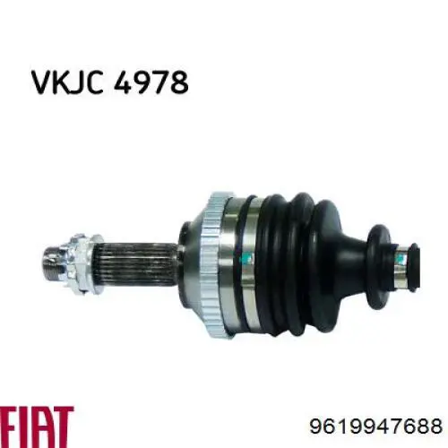 Compre 9619947688 Fiat/Alfa/Lancia Semieixo (acionador) dianteiro direito
