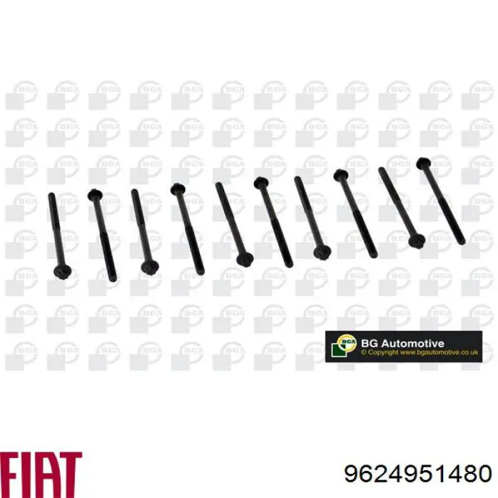 Parafuso de cabeça de motor (CBC) 9624951480 Fiat/Alfa/Lancia