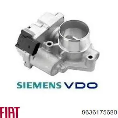 9636175680 Fiat/Alfa/Lancia Cano derivado de ar, da válvula de borboleta